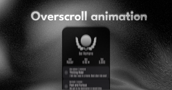 Overscroll animations in Jetpack Compose